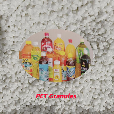 Grânulos de resina PET IV0,80 para garrafa de suco Ponto de fusão 253℃ e Molecular 0,2